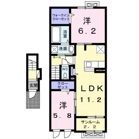 福井県大野市若杉町 越前大野駅 2LDK アパート 賃貸物件詳細