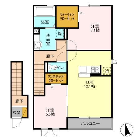 茨城県つくば市みどりの２ みどりの駅 2LDK アパート 賃貸物件詳細