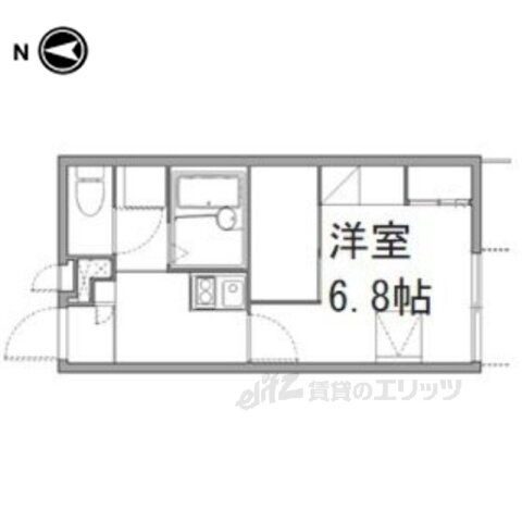 京都府京都市右京区嵯峨野六反田町 帷子ノ辻駅 1K アパート 賃貸物件詳細
