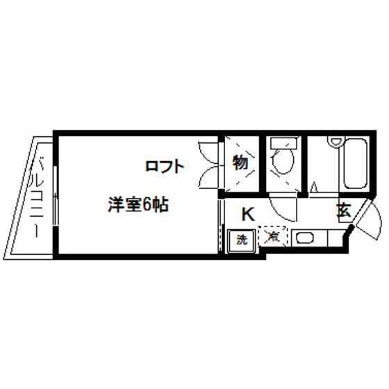 高橋ビル 5階 1K 賃貸物件詳細