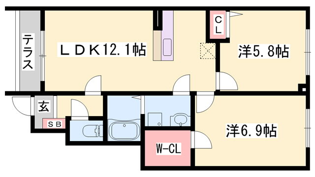 兵庫県加東市南山３ 三田駅 2LDK アパート 賃貸物件詳細