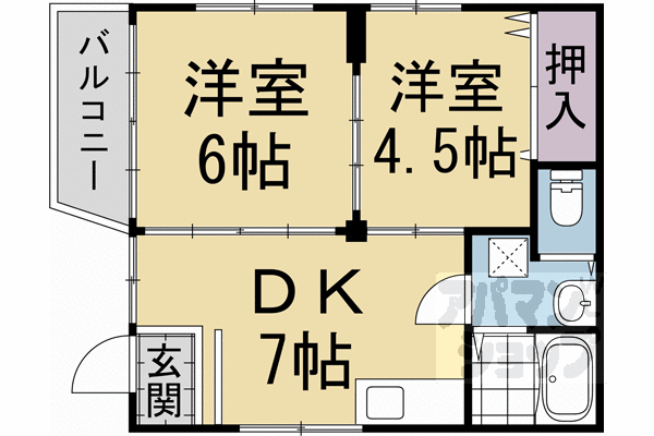 京都府京都市右京区嵯峨野有栖川町 有栖川駅 2DK マンション 賃貸物件詳細