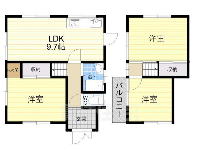 奈良県奈良市五条西２ 西ノ京駅 3LDK 一戸建て 賃貸物件詳細