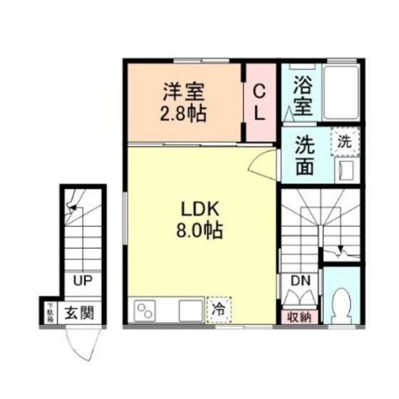 富山県富山市婦中町下轡田 速星駅 1LDK アパート 賃貸物件詳細