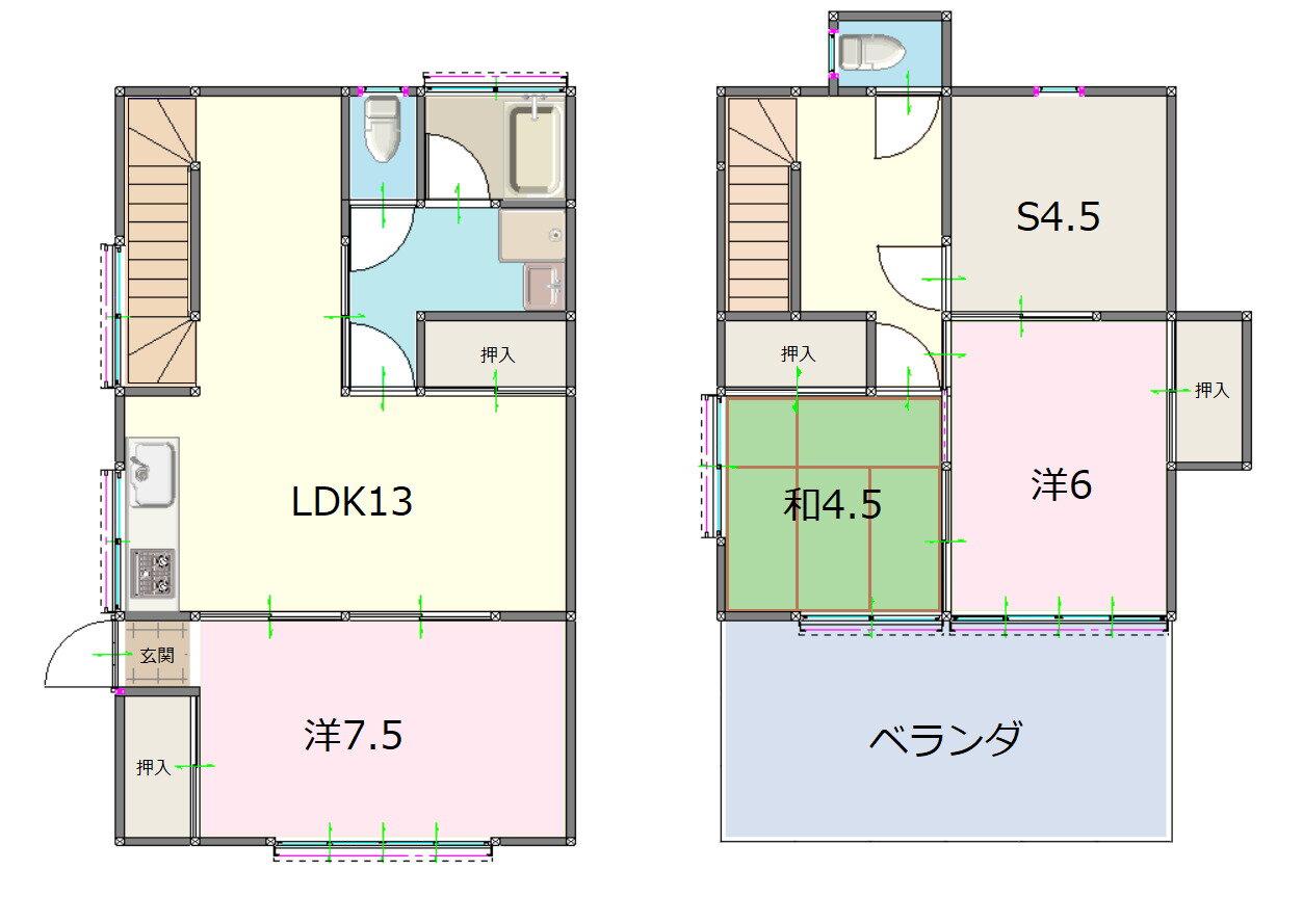 石渡貸家　林 3SLDK 賃貸物件詳細