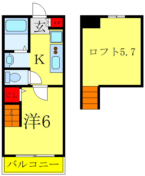 Ｌｉｂｅｒｔａ網代橋 2階 1K 賃貸物件詳細