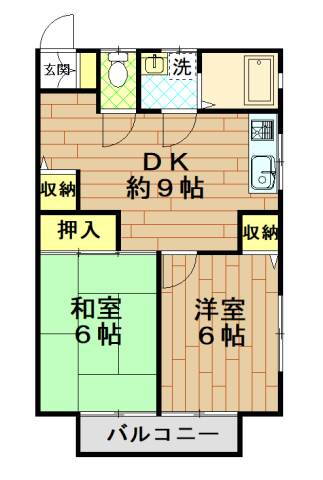 ロイヤル藤 2階 2DK 賃貸物件詳細