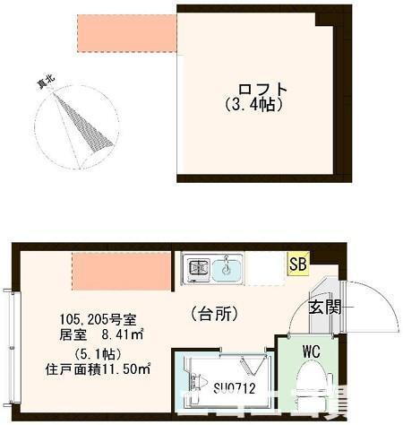 東京都北区栄町 王子駅 ワンルーム アパート 賃貸物件詳細