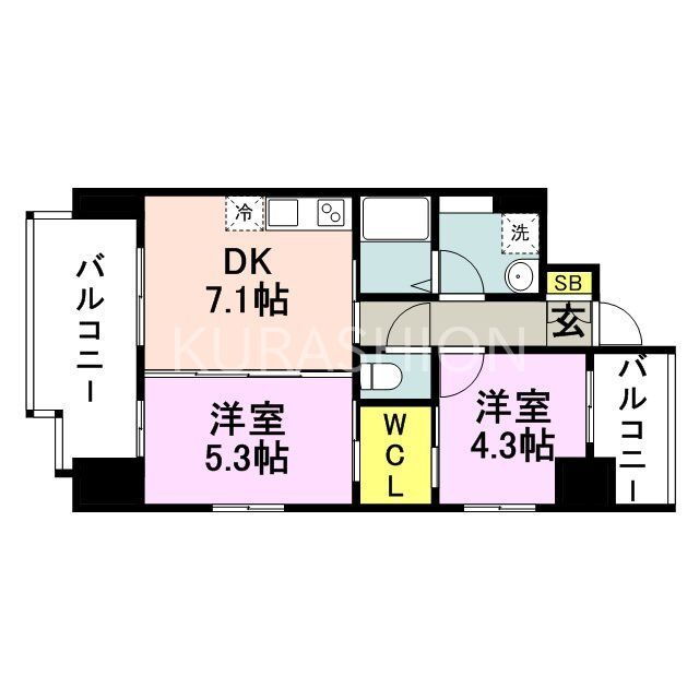 ｓｈｏｓｔｙｌｅＨＡＫＡＴＡ 11階 2DK 賃貸物件詳細