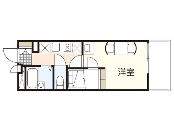 広島県広島市西区福島町２ 西広島駅 1K マンション 賃貸物件詳細
