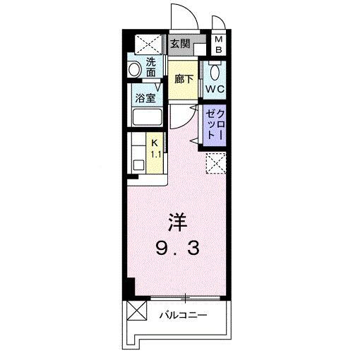 グラッチェ 6階 1K 賃貸物件詳細