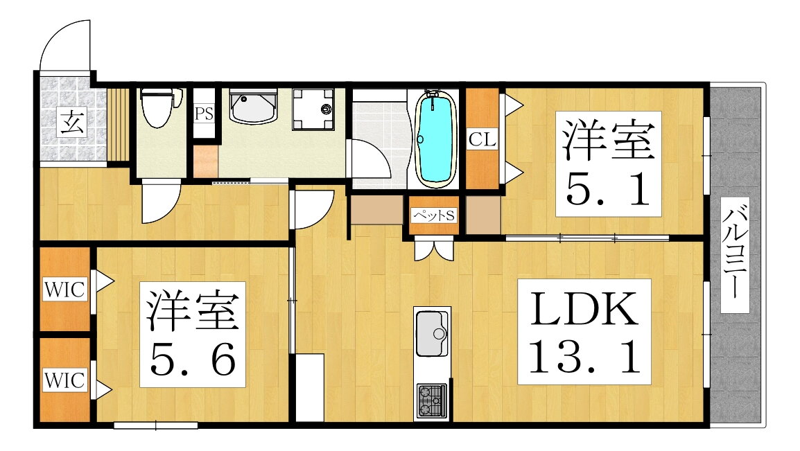 大阪府大阪市東住吉区鷹合３ 針中野駅 2LDK マンション 賃貸物件詳細