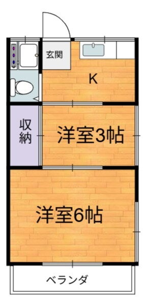 東京都練馬区大泉町３ 大泉学園駅 2K アパート 賃貸物件詳細
