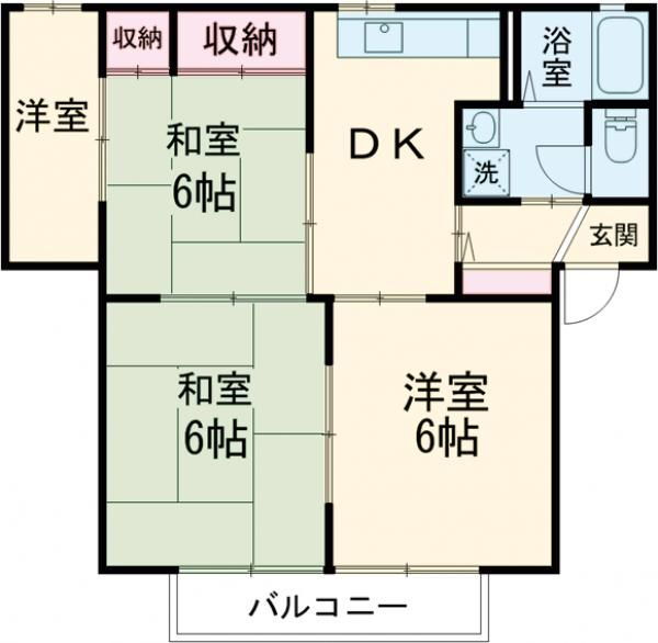 茨城県笠間市中央４ 友部駅 3DK アパート 賃貸物件詳細