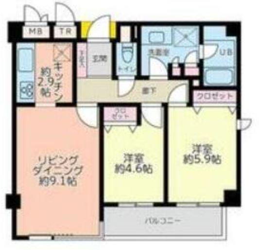 東京都新宿区上落合３ 落合駅 2LDK マンション 賃貸物件詳細