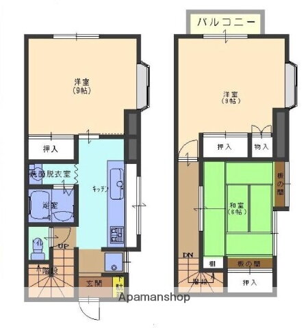 リバーハイツ 2階 3K 賃貸物件詳細