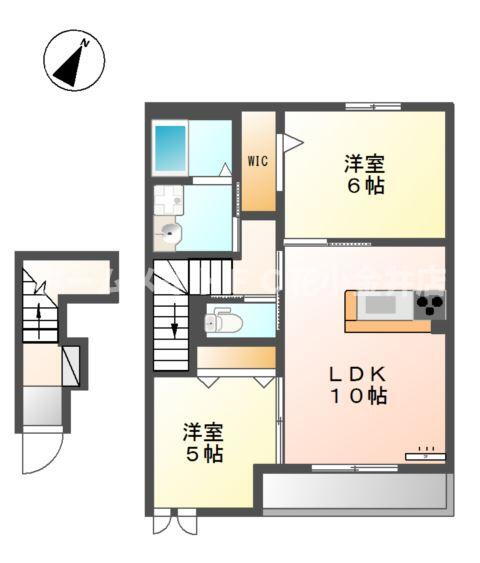 Ｔ，ｆｏｒｅｓｔ 2階 2LDK 賃貸物件詳細