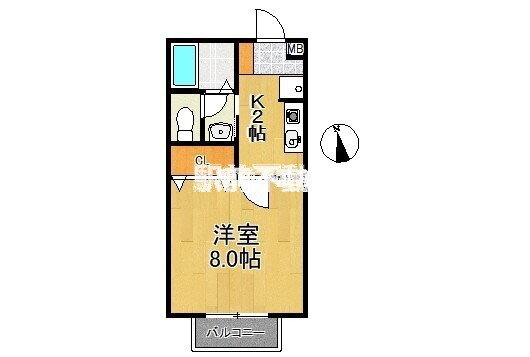 佐賀県三養基郡基山町大字小倉 基山駅 1K アパート 賃貸物件詳細