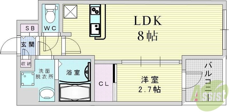 大阪府大阪市北区西天満５ 南森町駅 1LDK マンション 賃貸物件詳細