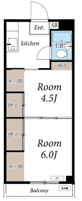 アップル都町 3階 2K 賃貸物件詳細