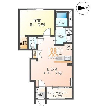 福島県郡山市安積町日出山字神明下 1LDK アパート 賃貸物件詳細