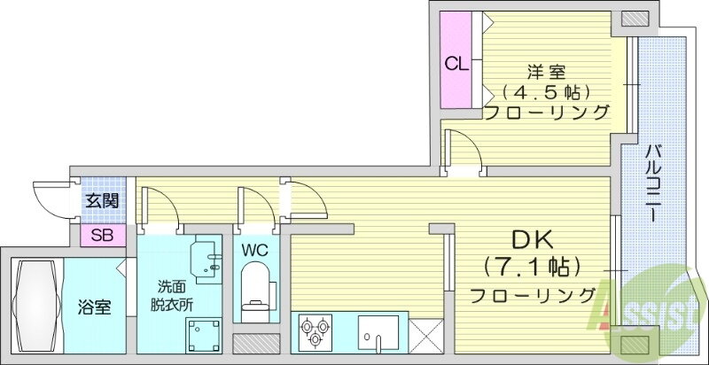宮城県仙台市太白区泉崎２ 富沢駅 1DK マンション 賃貸物件詳細