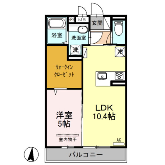 広島県安芸郡府中町宮の町２ 天神川駅 1LDK アパート 賃貸物件詳細