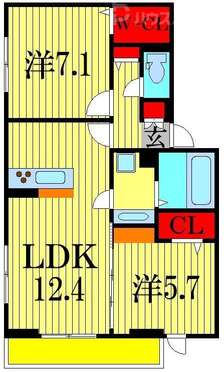 千葉県柏市柏 柏の葉キャンパス駅 2LDK アパート 賃貸物件詳細