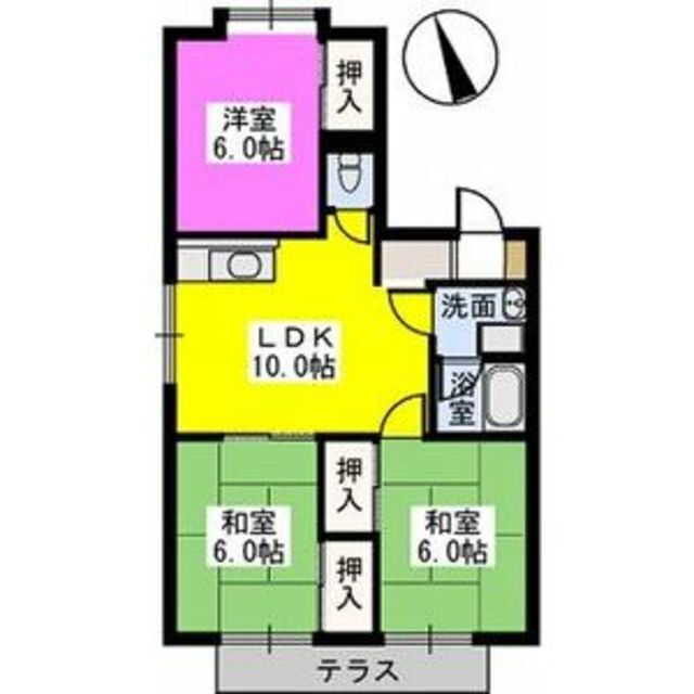 ハイツ平成 1階 3LDK 賃貸物件詳細