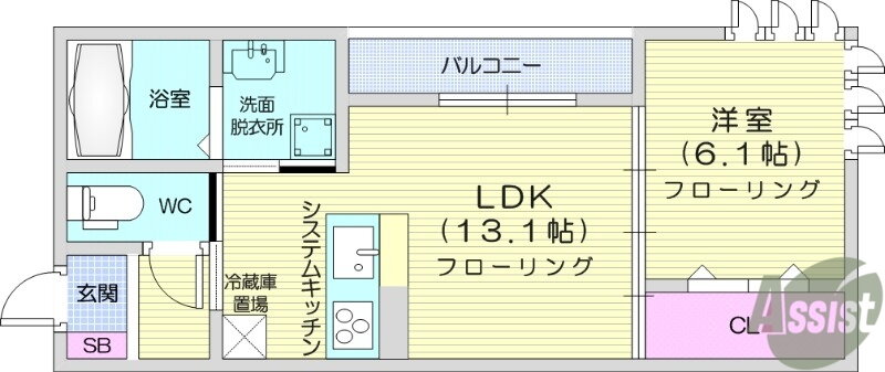 宮城県仙台市泉区八乙女２ 八乙女駅 1LDK アパート 賃貸物件詳細