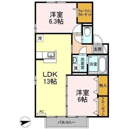広島県広島市安佐南区山本７ 横川駅 2LDK アパート 賃貸物件詳細
