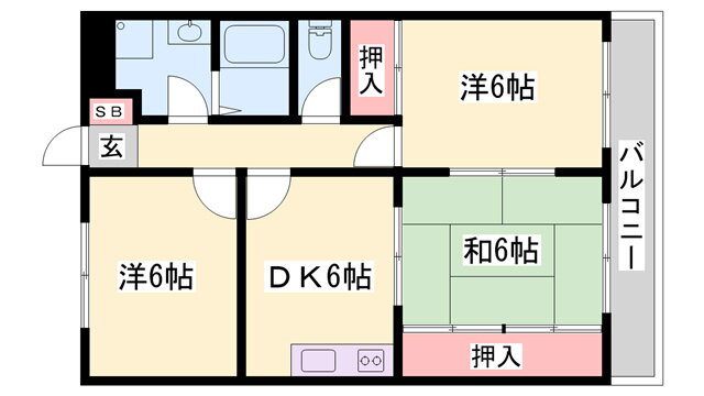 兵庫県姫路市青山西３ 余部駅 3DK マンション 賃貸物件詳細