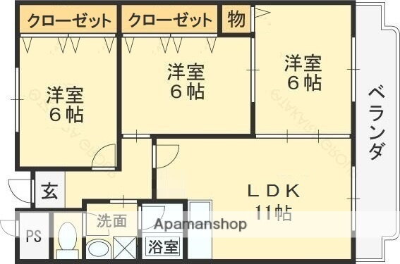 大阪府八尾市上之島町北１ 河内山本駅 3LDK マンション 賃貸物件詳細