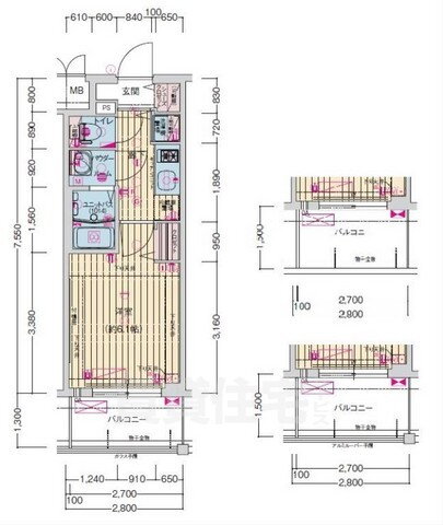 大阪府大阪市中央区瓦屋町３ 谷町九丁目駅 1K マンション 賃貸物件詳細