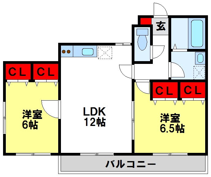 福岡県筑紫野市大字吉木 太宰府駅 2LDK アパート 賃貸物件詳細