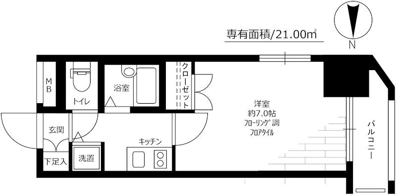 東京都江東区亀戸６ 亀戸駅 1K マンション 賃貸物件詳細
