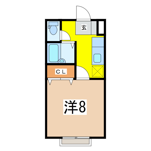 山形県米沢市春日２ 1K アパート 賃貸物件詳細