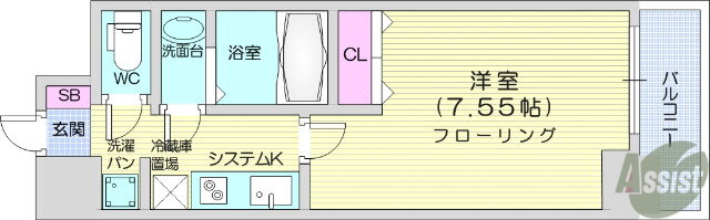 宮城県仙台市宮城野区小田原弓ノ町 榴ケ岡駅 1K マンション 賃貸物件詳細