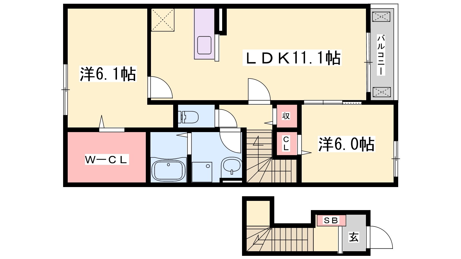 兵庫県加東市社 滝野駅 2LDK アパート 賃貸物件詳細