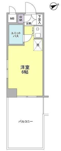エクレール横浜一番館 2階 ワンルーム 賃貸物件詳細