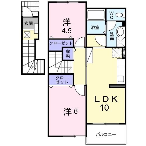 奈良県御所市大字三室 近鉄御所駅 2LDK アパート 賃貸物件詳細