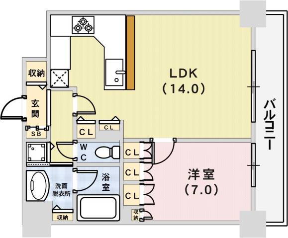兵庫県神戸市中央区下山手通３ 三ノ宮駅 1LDK マンション 賃貸物件詳細