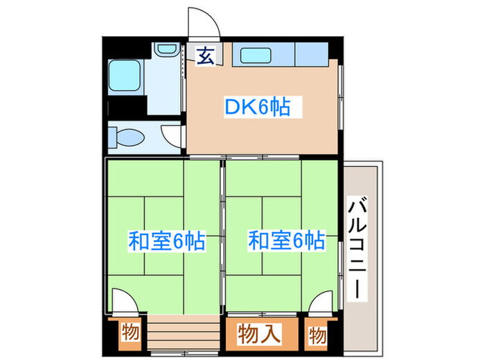 宮城県仙台市宮城野区榴ケ岡 榴ケ岡駅 2DK マンション 賃貸物件詳細