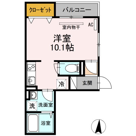 広島県福山市船町 福山駅 ワンルーム アパート 賃貸物件詳細