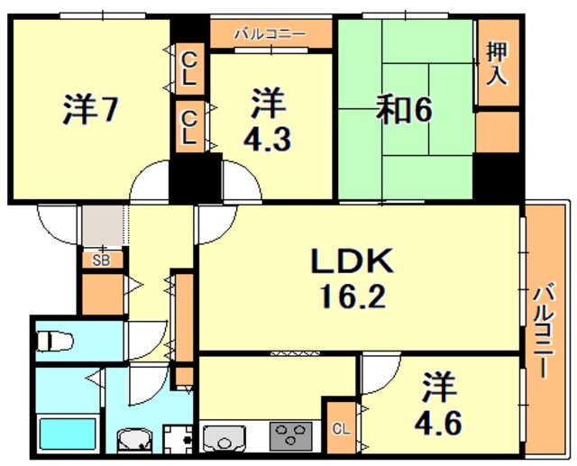 兵庫県神戸市垂水区日向１ 山陽垂水駅 4LDK マンション 賃貸物件詳細
