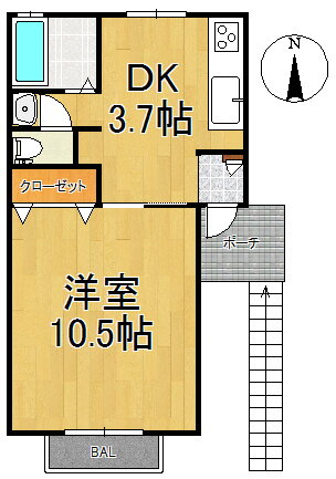 新潟県新潟市中央区沼垂東６ 新潟駅 1DK アパート 賃貸物件詳細
