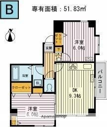 グリーンパーク住吉 6階 2DK 賃貸物件詳細