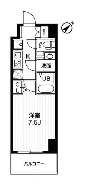 Ｎ－ｓｔａｇｅ西所沢 6階 1K 賃貸物件詳細