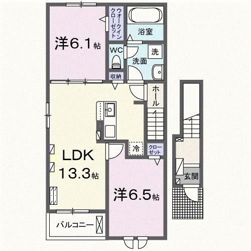 ＢＲＩＸ宮城亘理 2階 2LDK 賃貸物件詳細