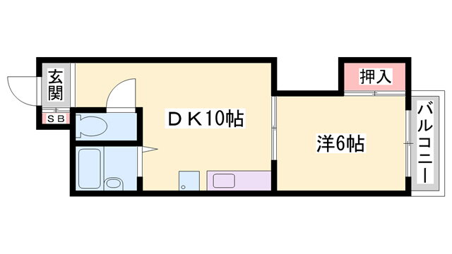 イトーピア野里 5階 1DK 賃貸物件詳細